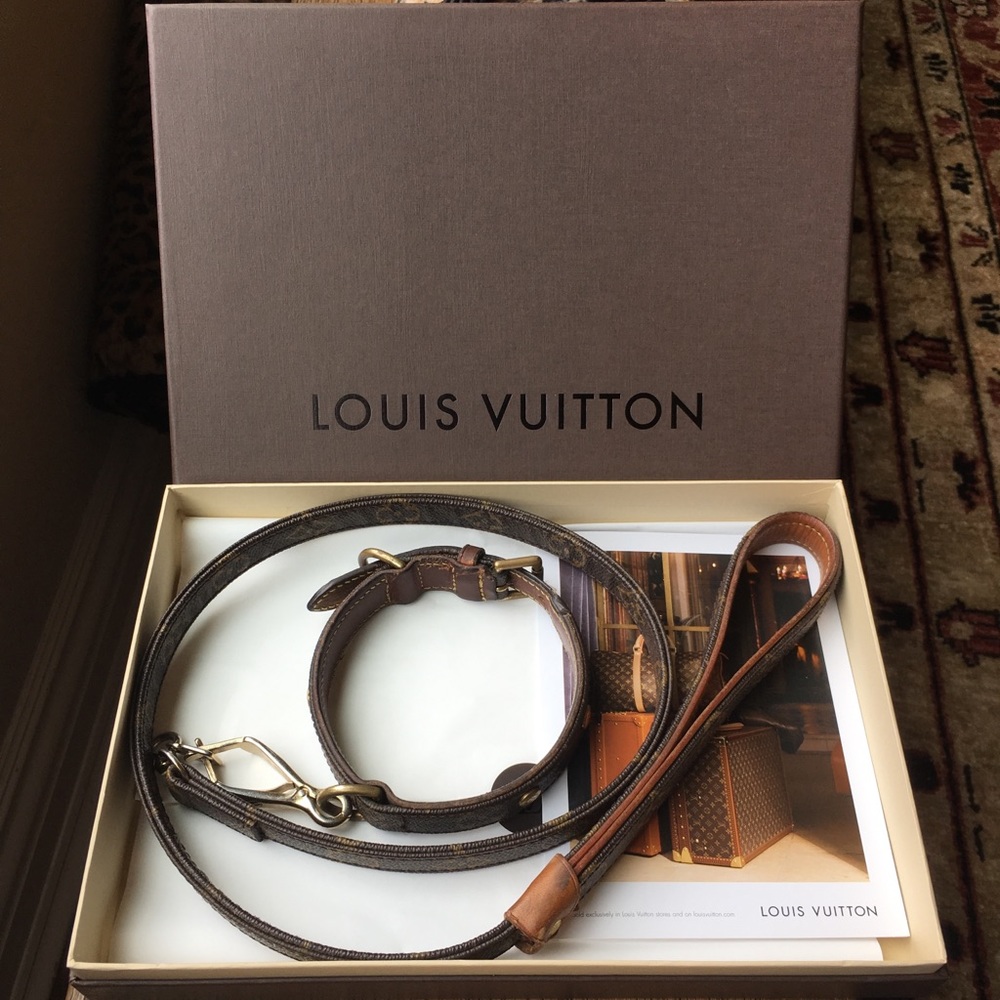 Louis Vuitton Small Dog Collar Monogram